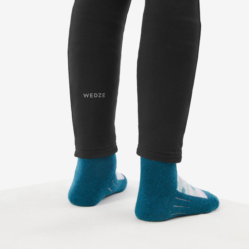 Collant thermique de ski enfant, BL 500 noir