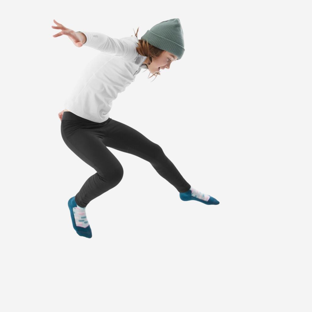 Collant thermique de ski enfant, BL 500 noir
