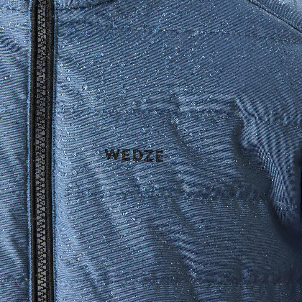 Doudoune de ski enfant chaude et imperméable - 100 warm bleu