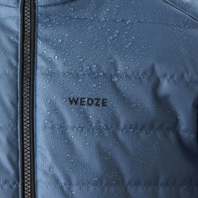 Doudoune de ski enfant chaude et imperméable - 100 warm bleu