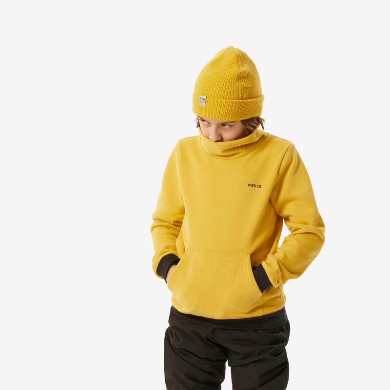 Sudadera de esquí y snowboard niños, 100 amarillo 