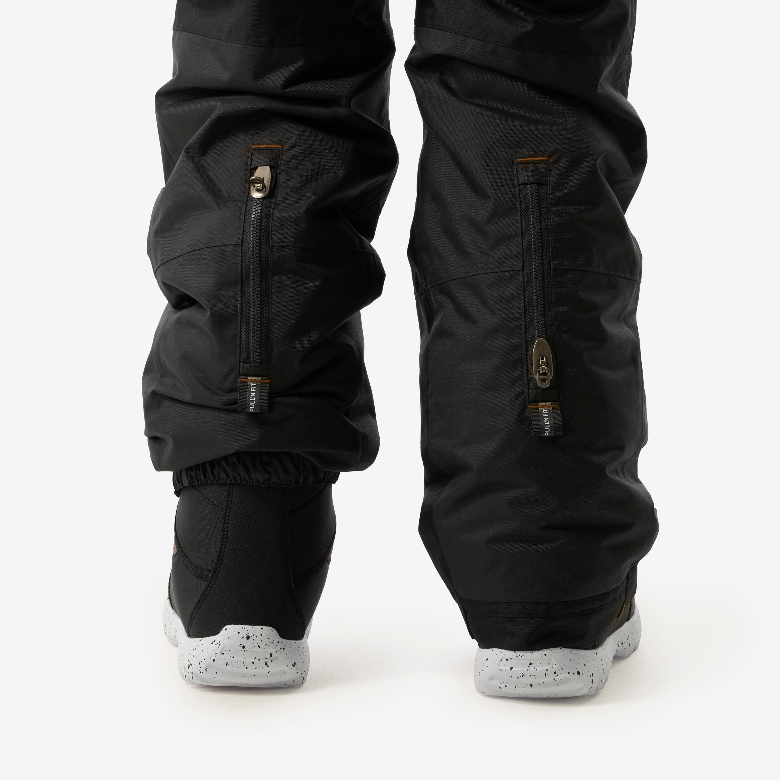 Snowboardhose Latzhose Kinder Piste - 500 grau  2/6