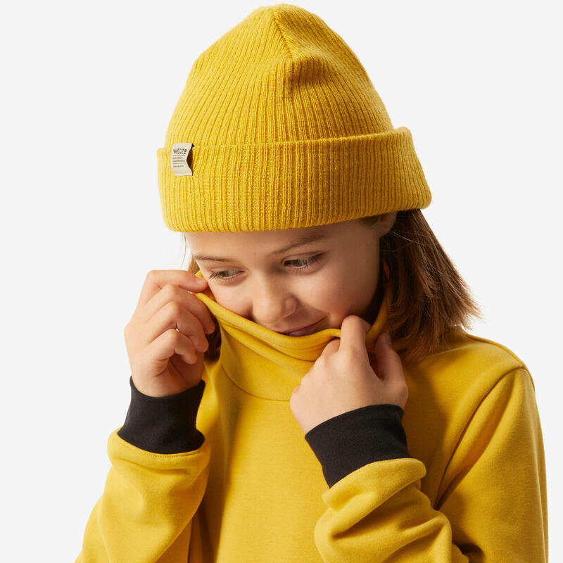 Sudadera de esquí y snowboard niños, 100 amarillo 