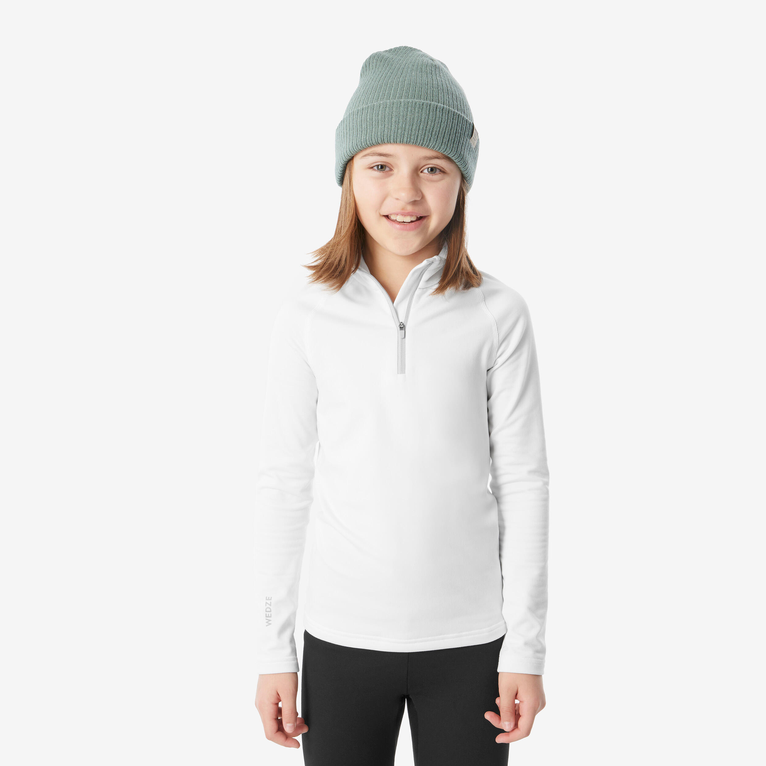 Couche de base de ski à demi-zip enfant, BL 500 Haut - WEDZE