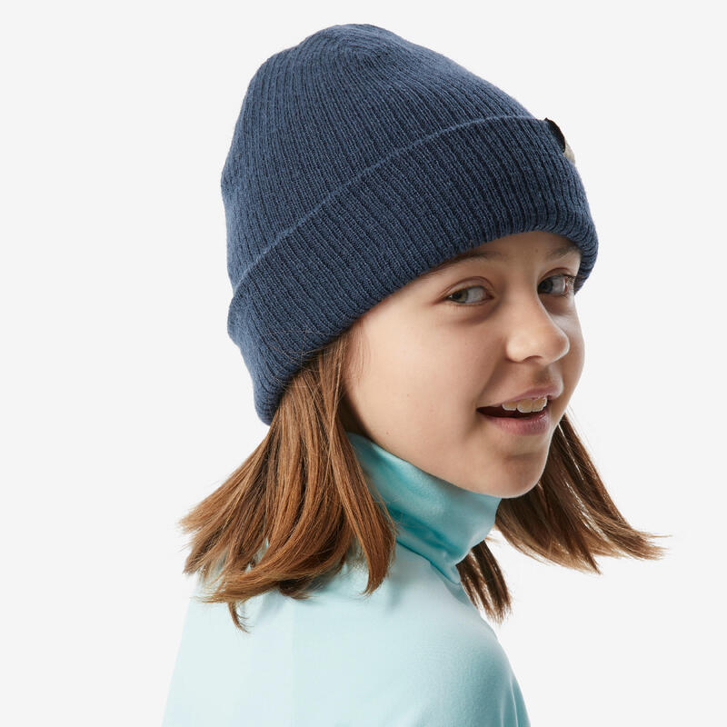 Sous-vêtement thermique de ski enfant, BL 500 col haut turquoise