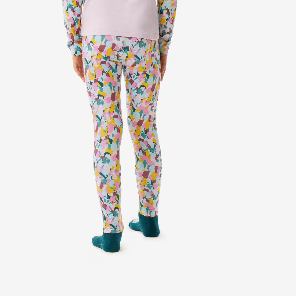 Legginsy termoaktywne narciarskie dla dzieci Wedze BL 500