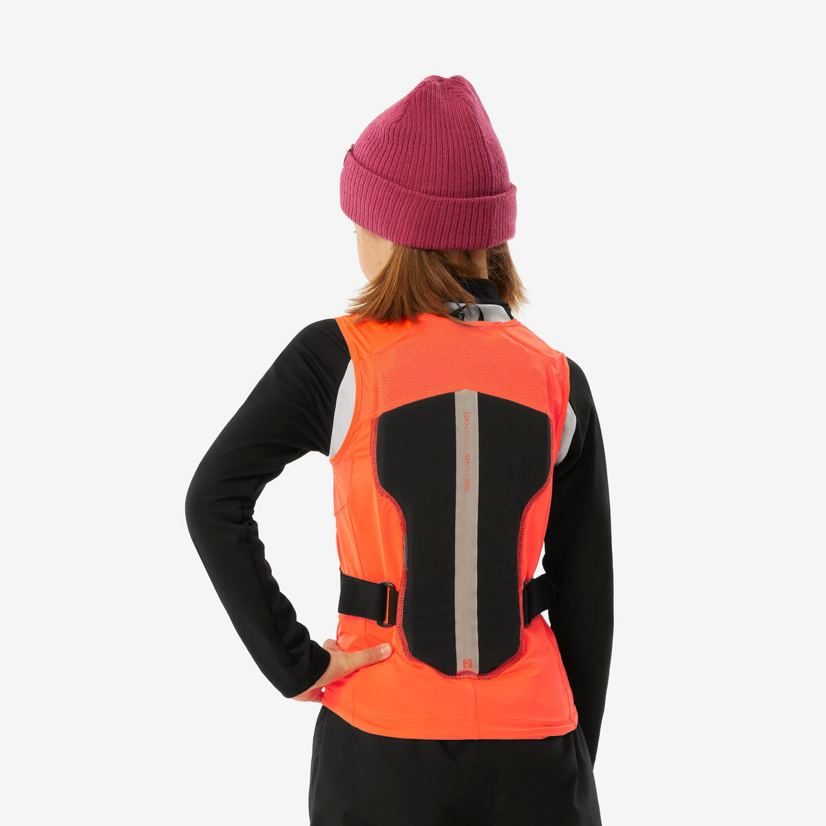 Gilet de protection dorsale VTT,  ski et snowboard junior DBCK 900  - Orange