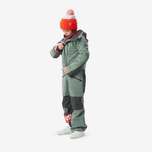 Mono de esquí cálido e impermeable niños 8-16 años, 900 verde