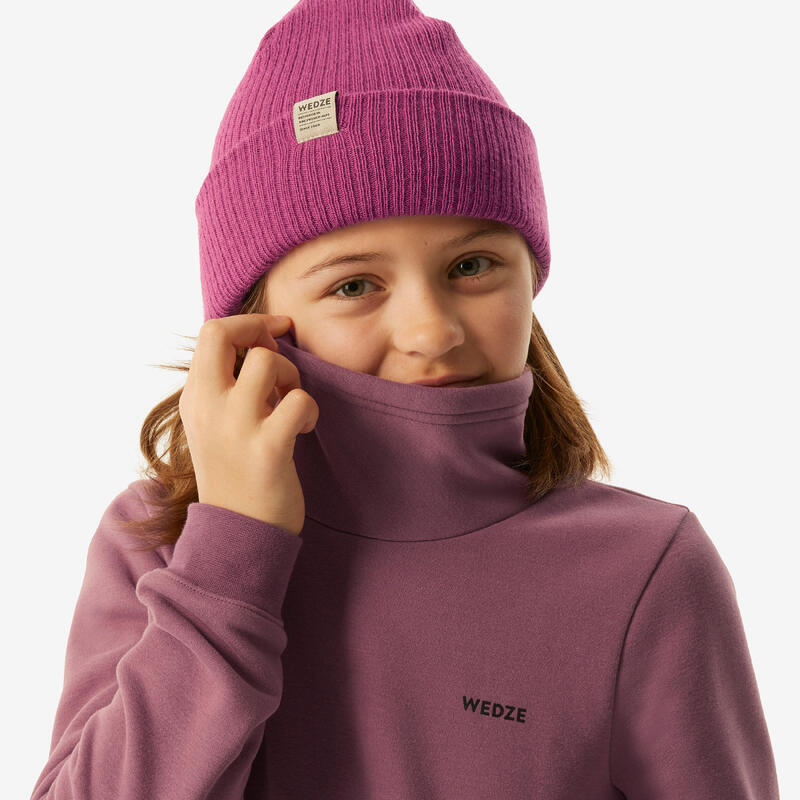 Sweat de ski et snowboard enfant, 100 violet