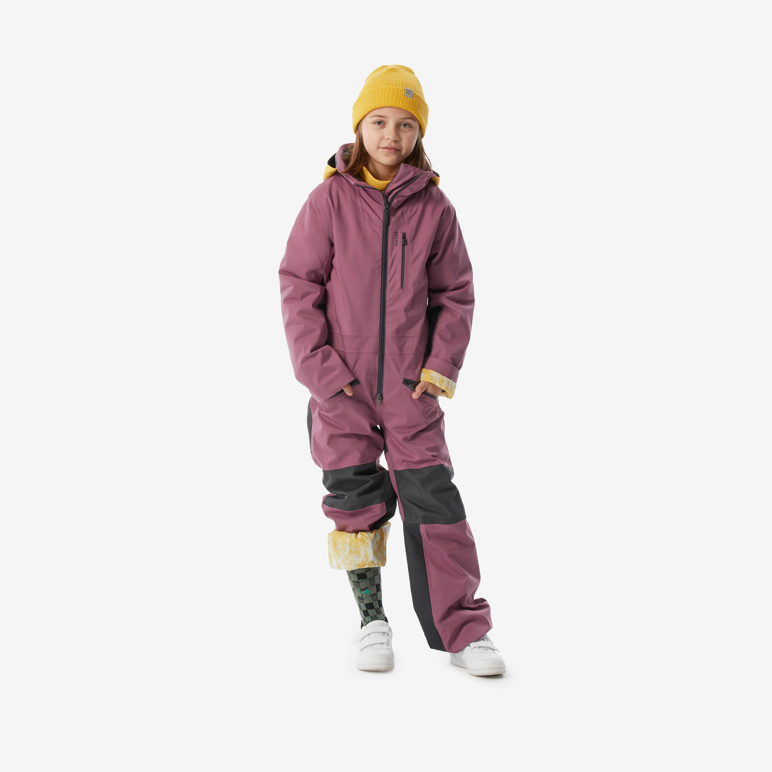 Kids’ warm and waterproof ski suit, 8-16 years, 900 - Pink 4/14