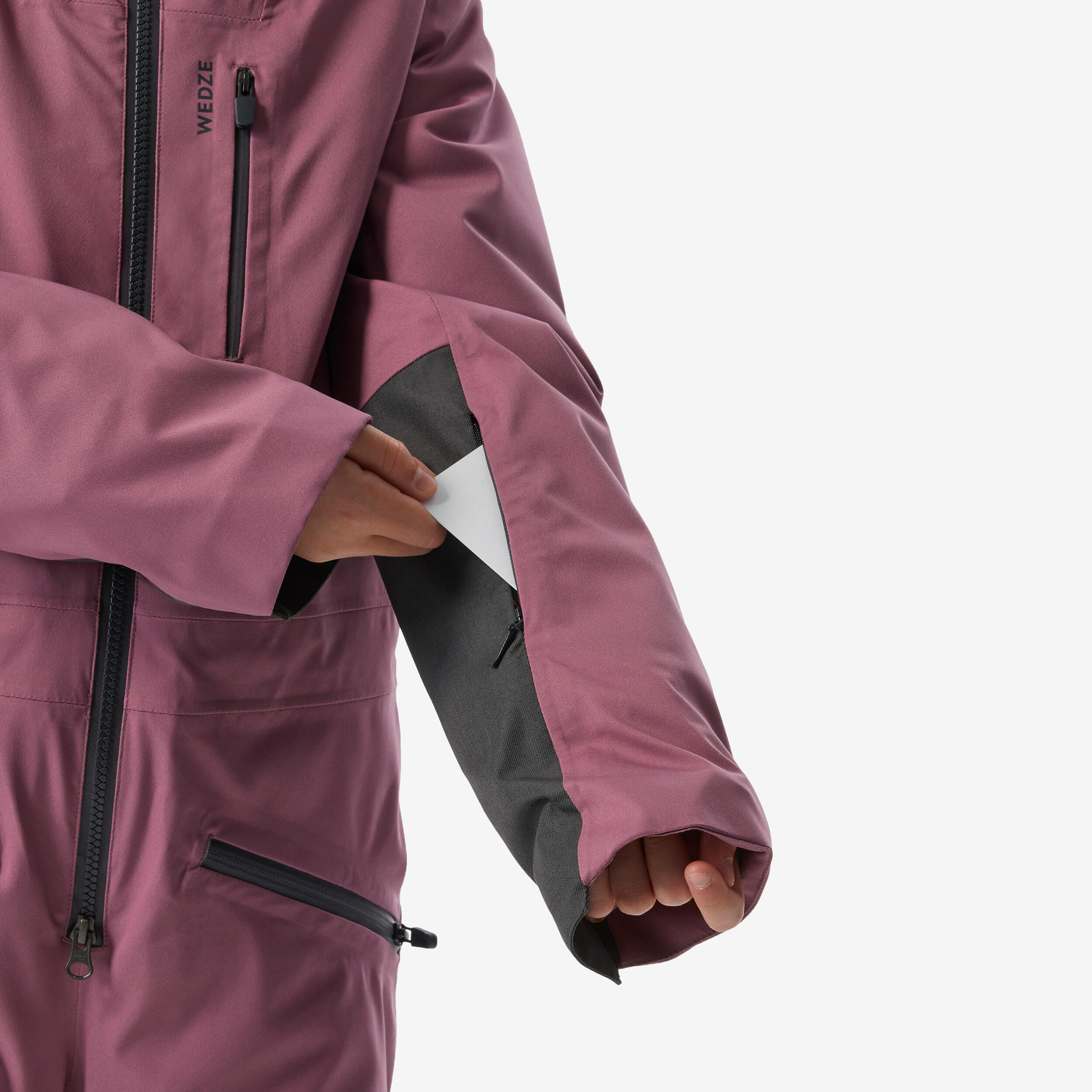 Kids’ warm and waterproof ski suit, 8-16 years, 900 - Pink 8/14
