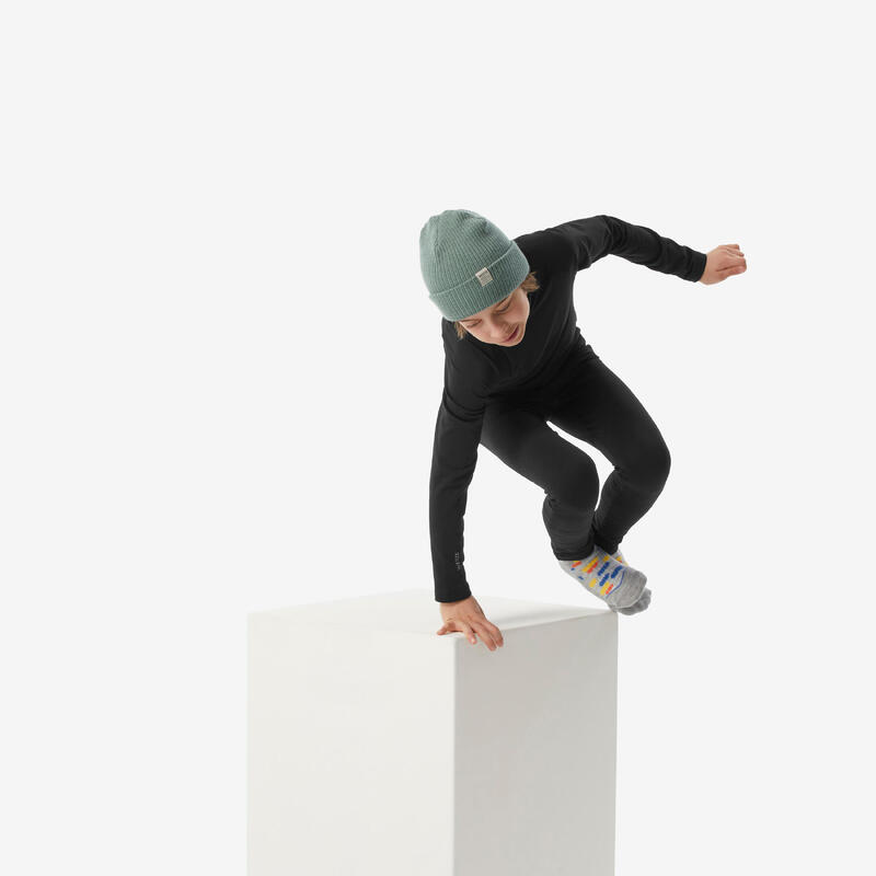 Sous-vêtement thermique de ski enfant, BL 500 noir
