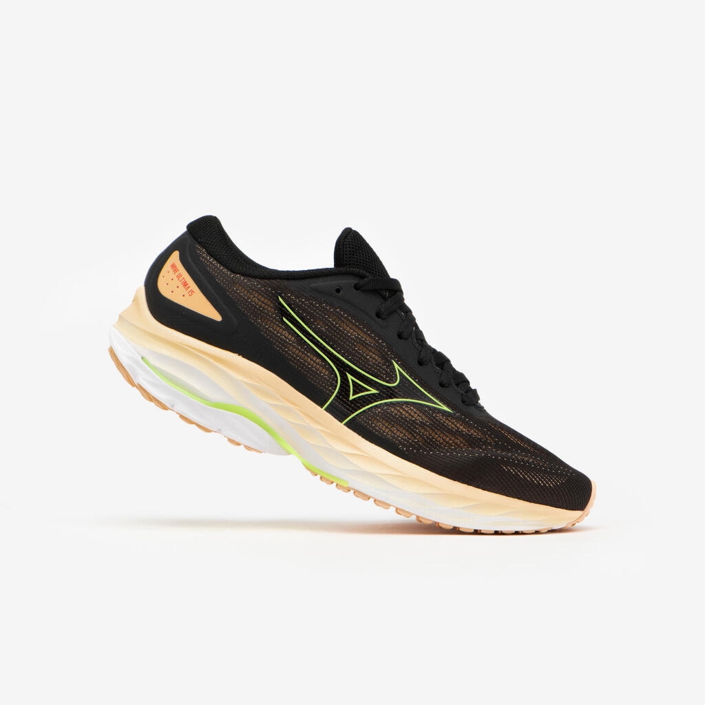 Moteriški bėgimo bateliai „AW24 Mizuno Wave Ultima 15“, juodi