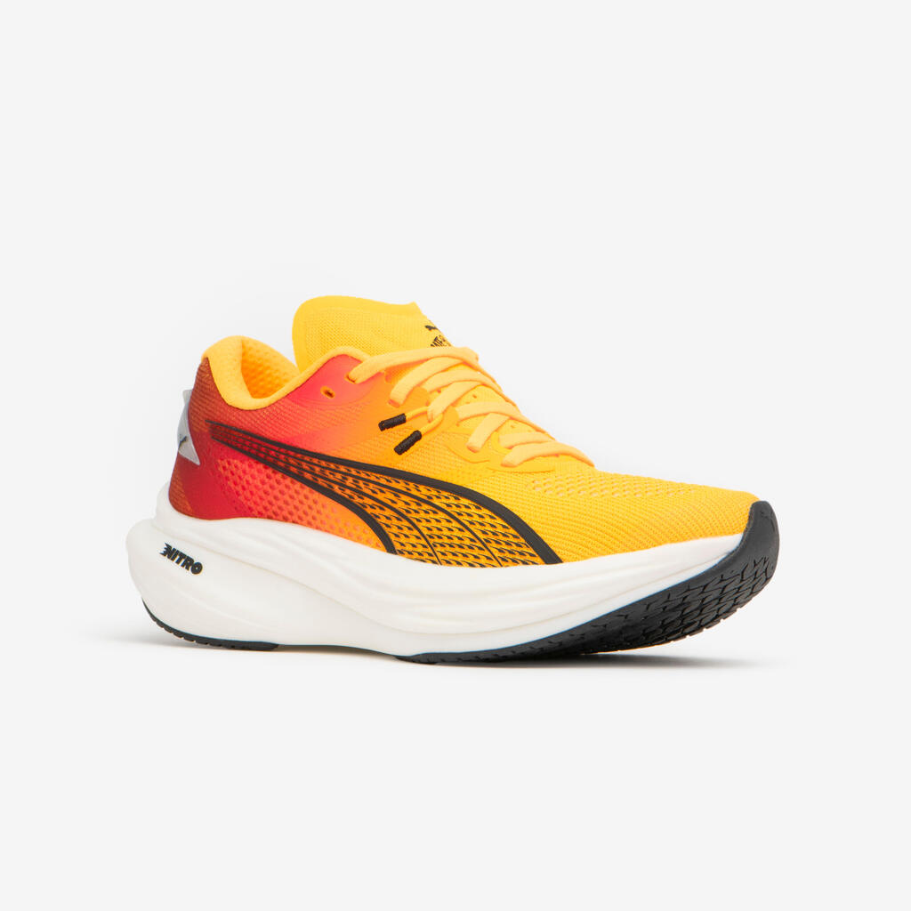 WOMEN'S DEVIATE NITRO 3 PUMA RUNNING SHOES - FIREGLOW 