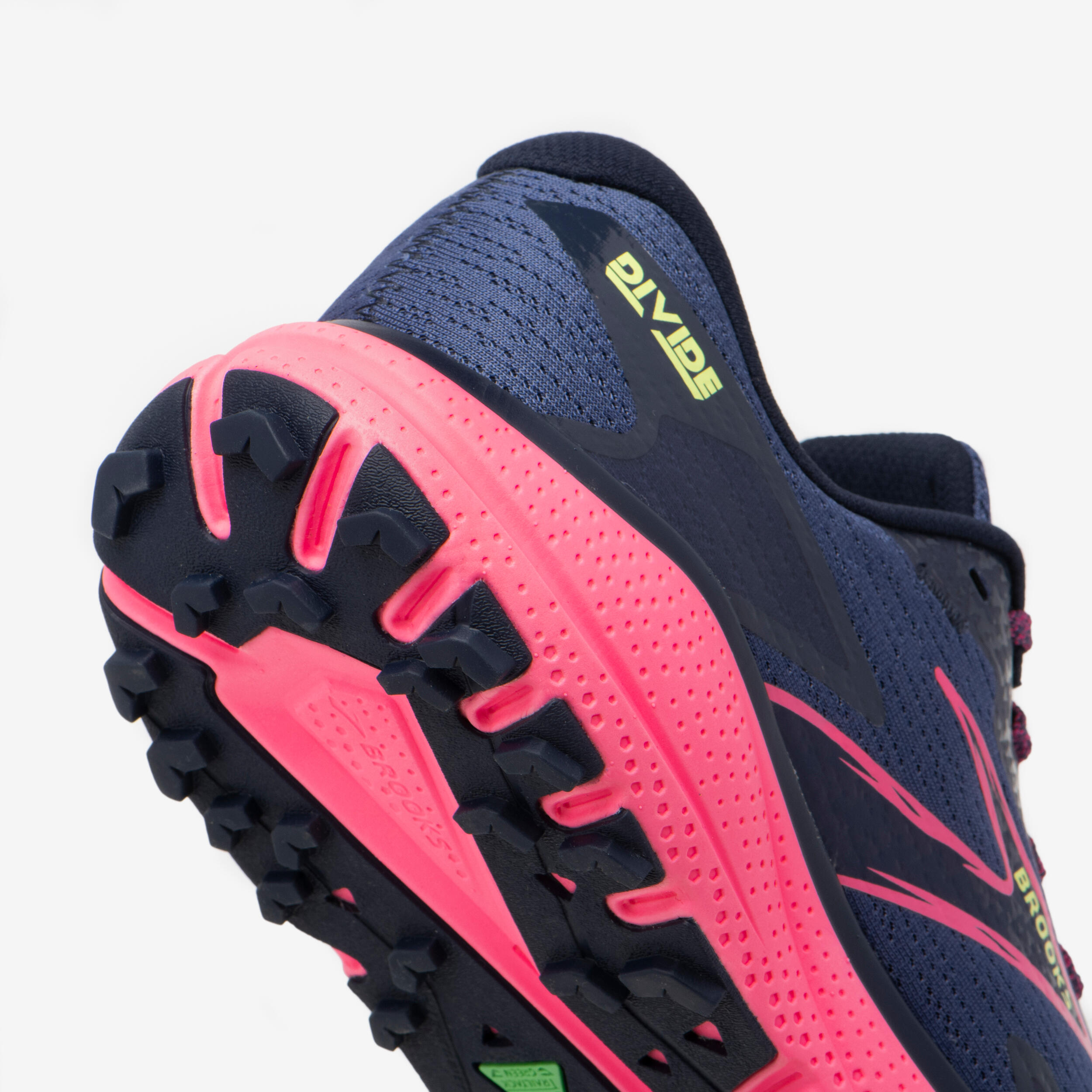 CHAUSSURE DE RUNNING TRAIL FEMME BROOKS RUNNING DIVIDE 4 BLEU ROSE 4/7