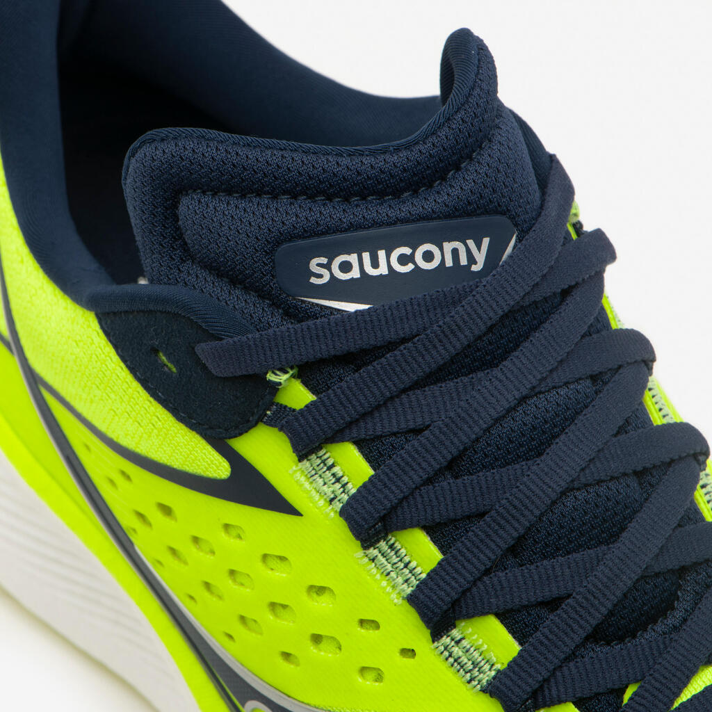 MEN'S SAUCONY RIDE 17 RUNNING SHOES - YELLOW