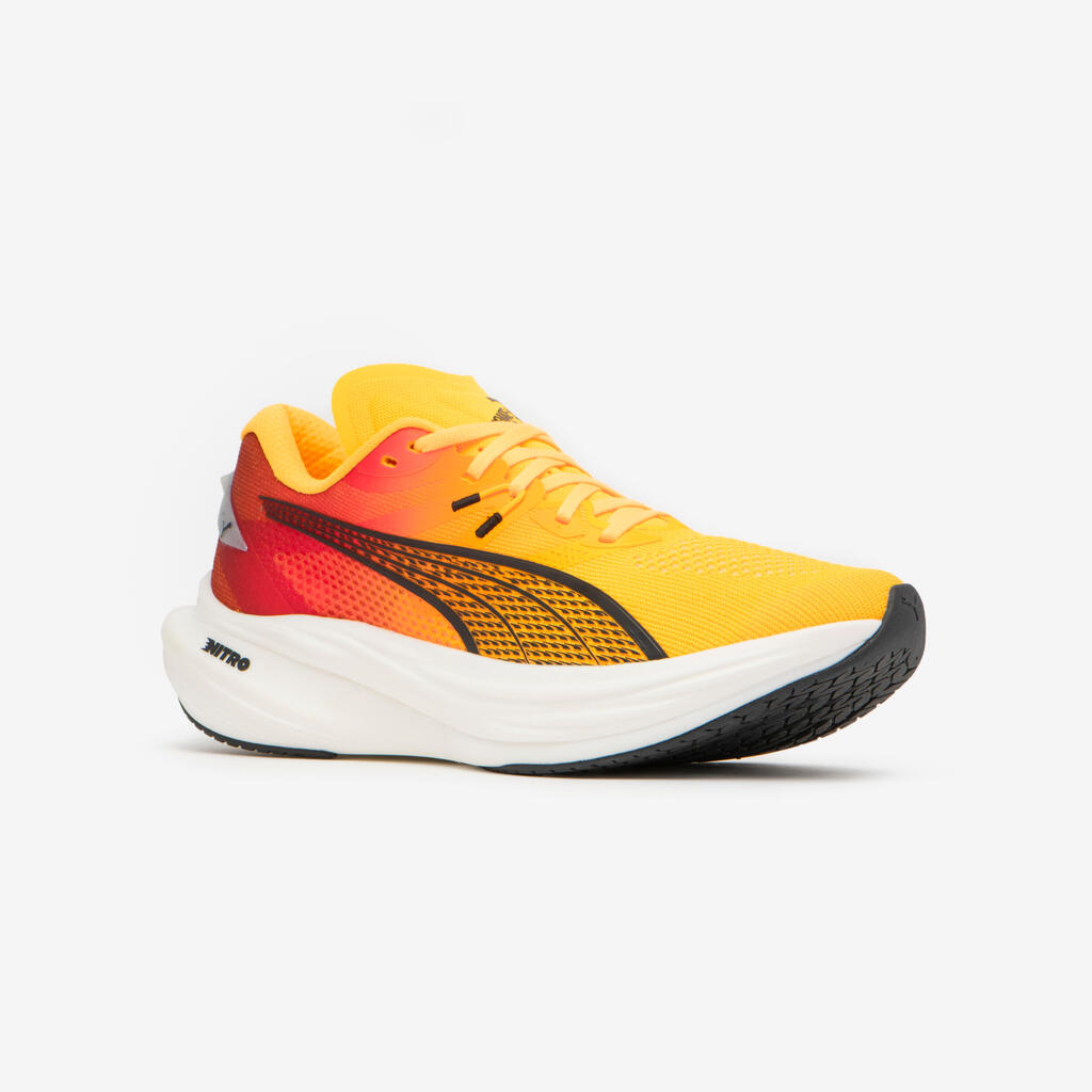 MEN'S DEVIATE NITRO 3 PUMA RUNNING SHOES - FIREGLOW 