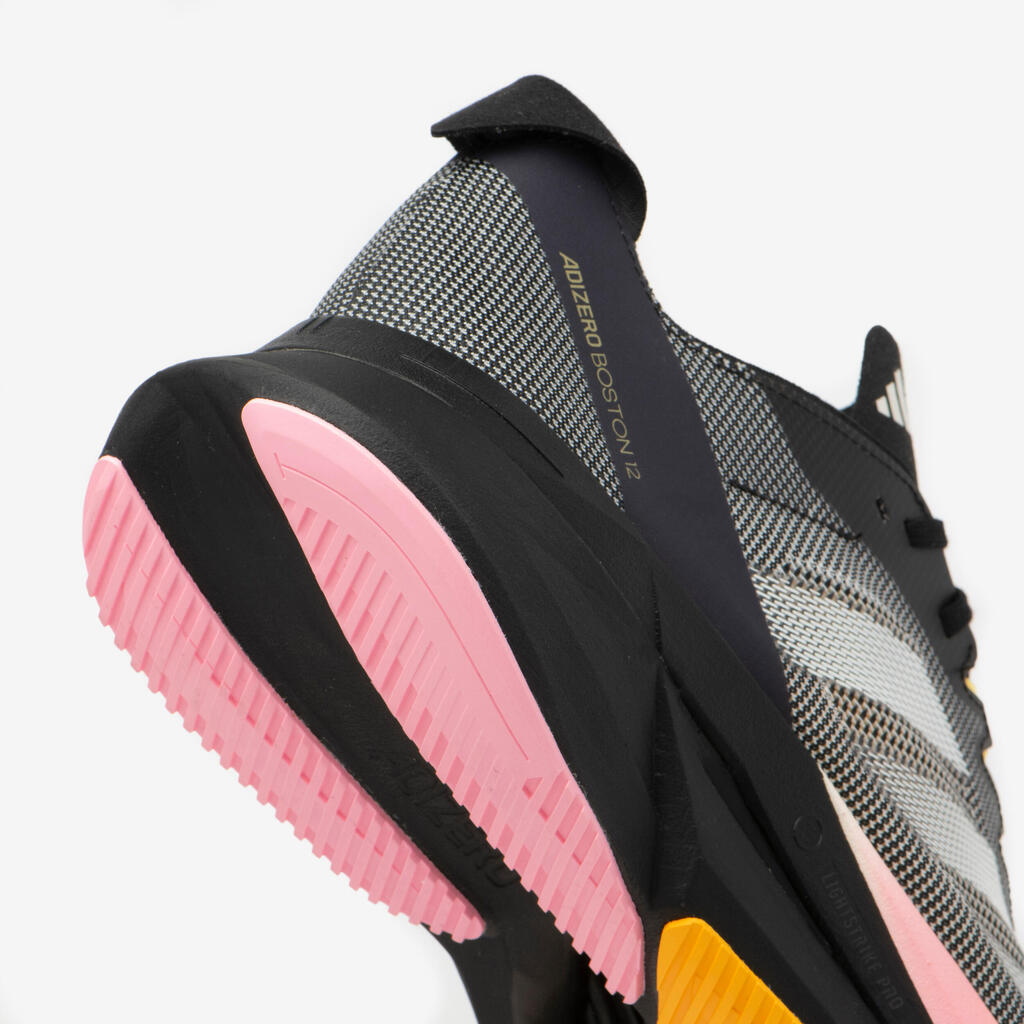 Laufschuhe Herren ADIDAS - Adizero Boston 12 schwarz/rosa/orange