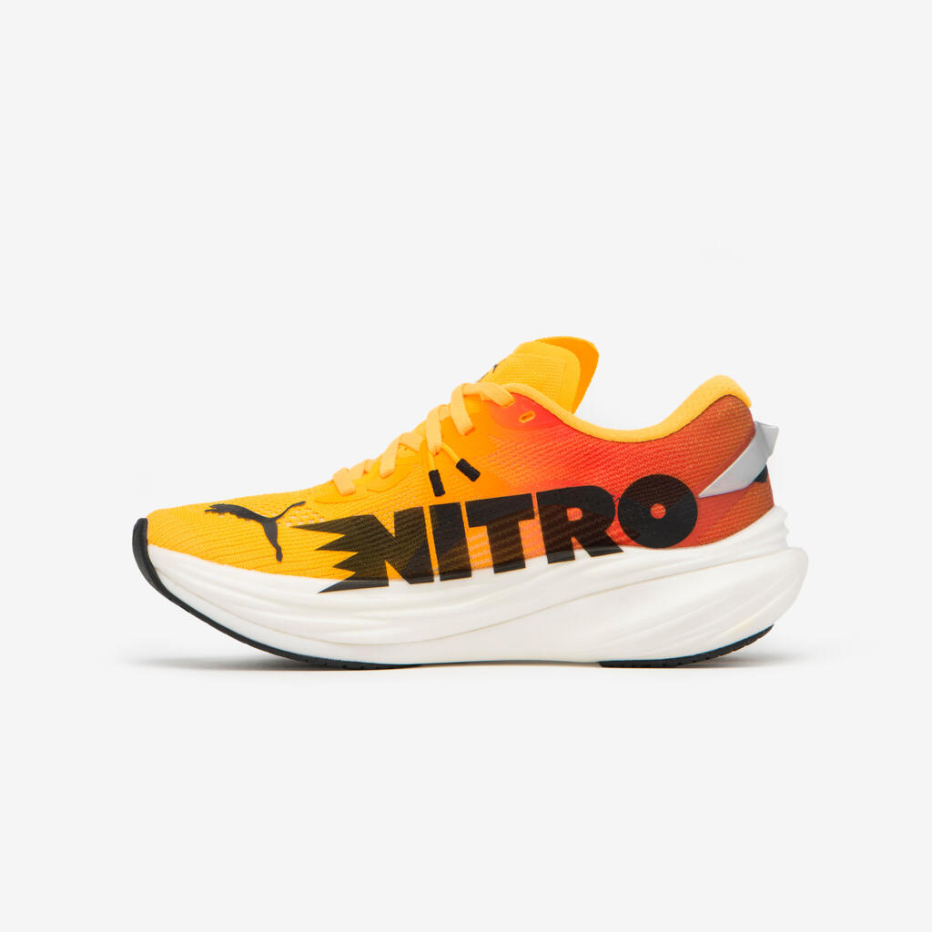 WOMEN'S DEVIATE NITRO 3 PUMA RUNNING SHOES - FIREGLOW 