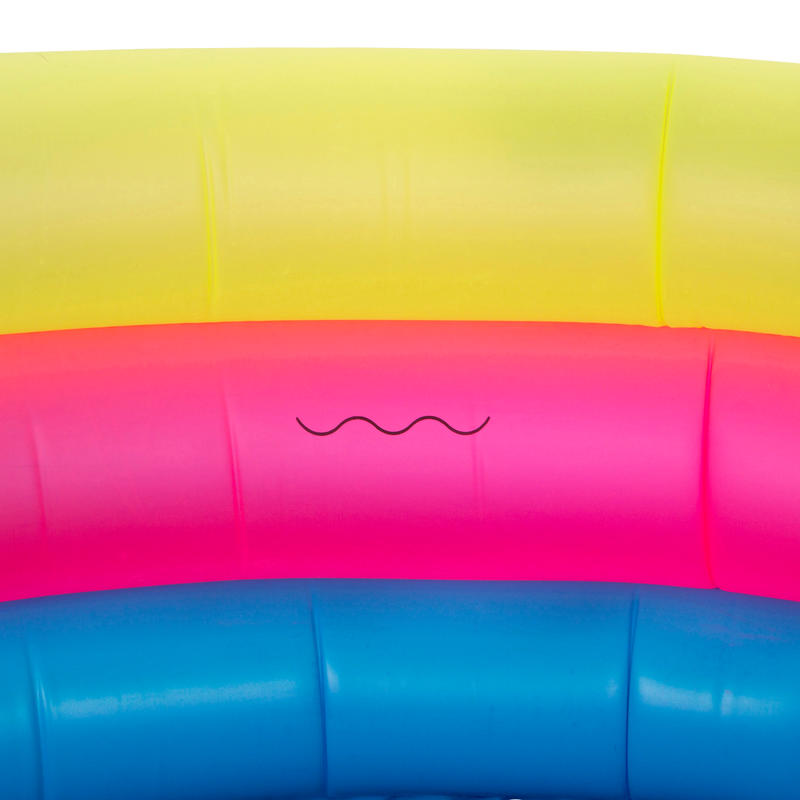 Round inflatable paddling pool with three chambers width 170 cm height 53 cm Decathlon