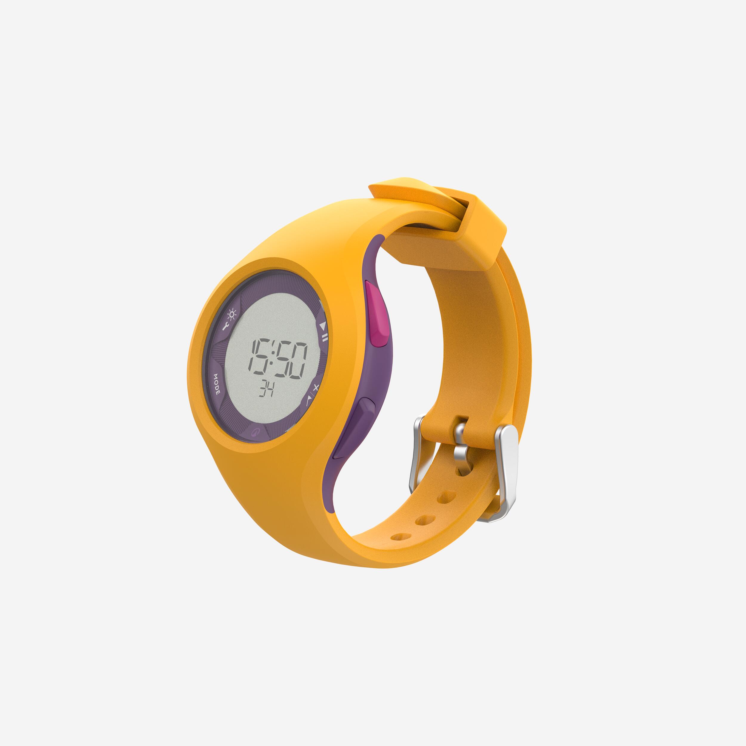 Horloge met stopwatch W200 M geel paars 3/5