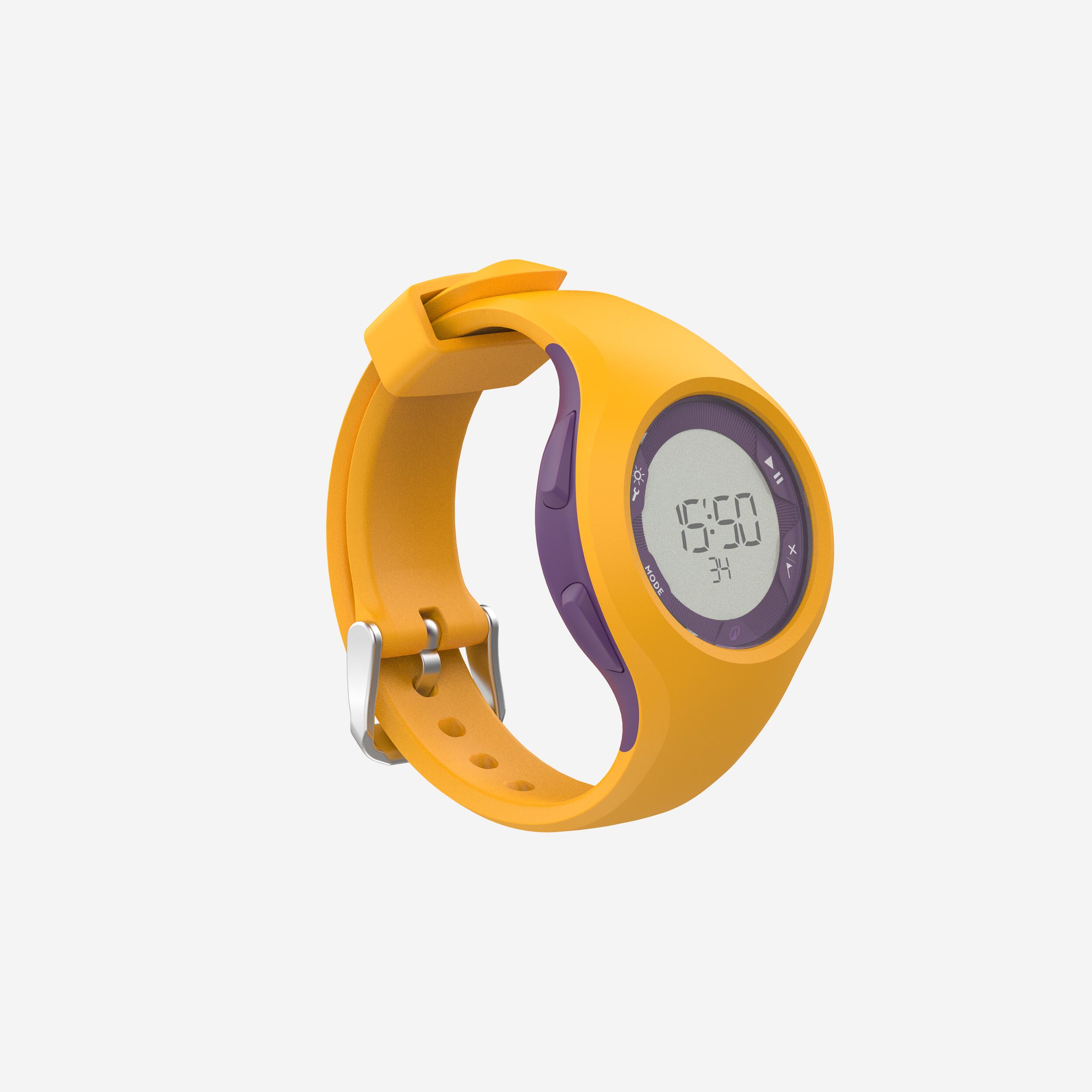 Horloge met stopwatch W200 M geel paars 5/5