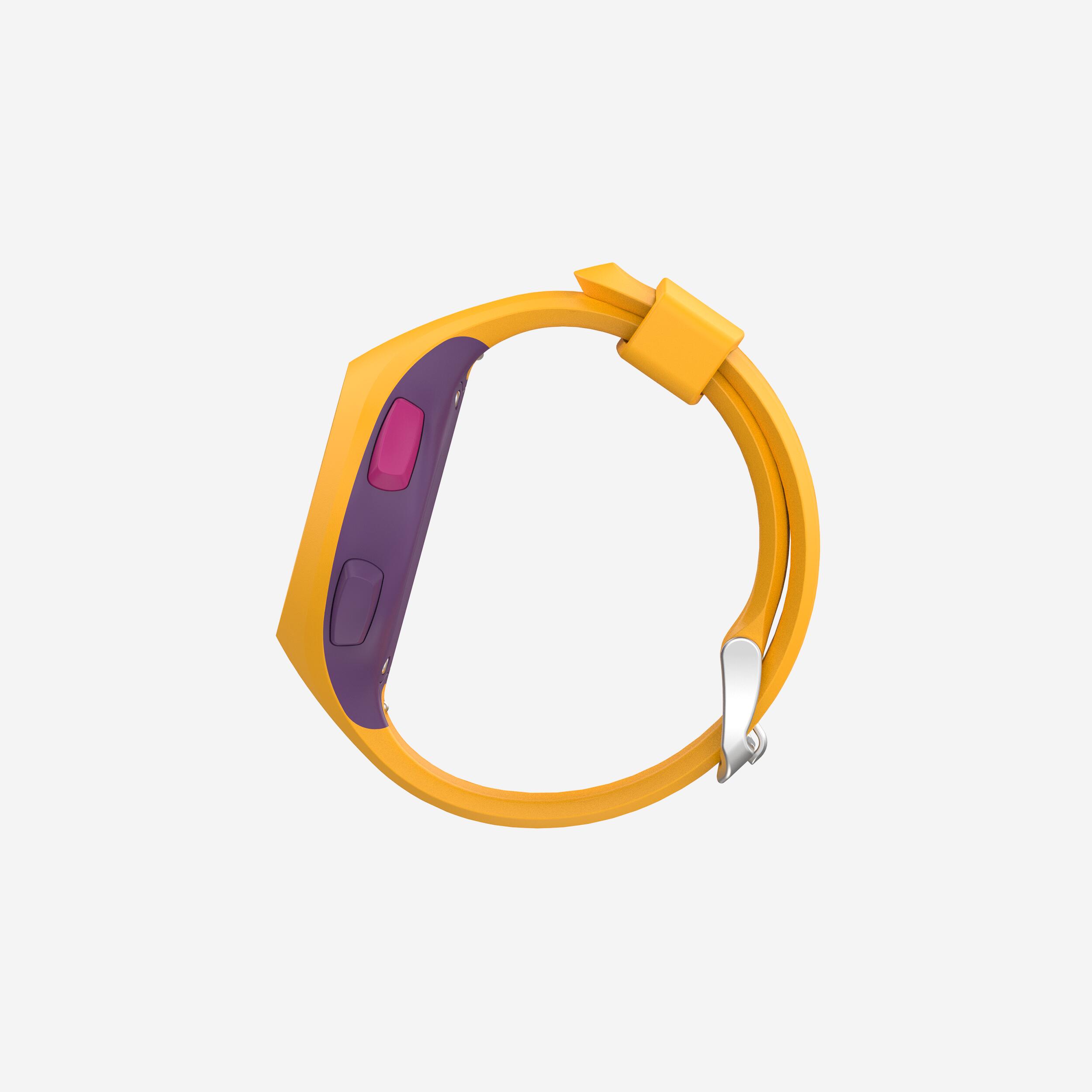 Horloge met stopwatch W200 M geel paars 4/5