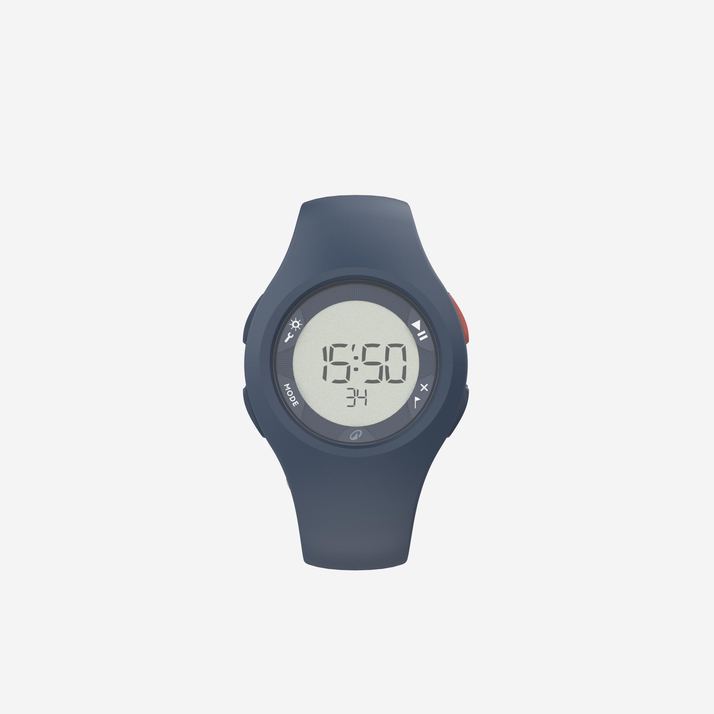 Hardloophorloge met stopwatch W200 S blauw 2/4
