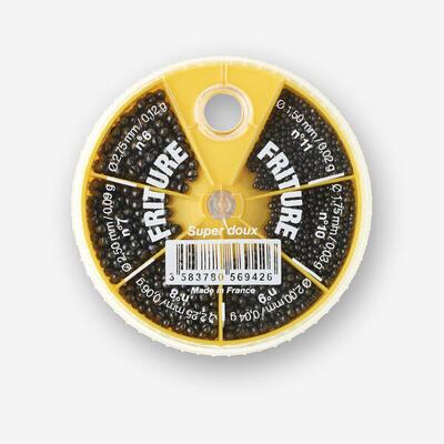 Scatola pesca 6 scomparti piombi tagliati