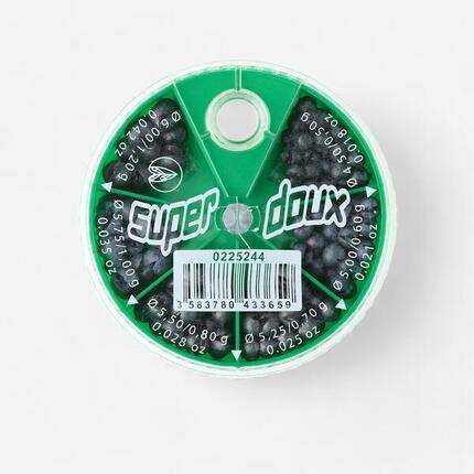 BOITE DE PLOMBS DE PÊCHE 6 C CHEVROTINE ZIG ZAG