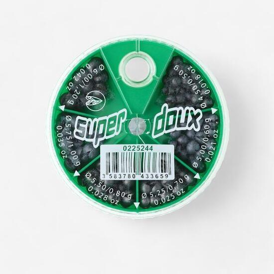 BOITE DE PLOMBS DE PÊCHE 6 C CHEVROTINE ZIG ZAG