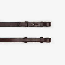Horse Riding Leather Grip Reins for Horse & Pony - Dark Brown