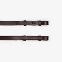 Horse Riding Leather Grip Reins for Horse & Pony - Dark Brown