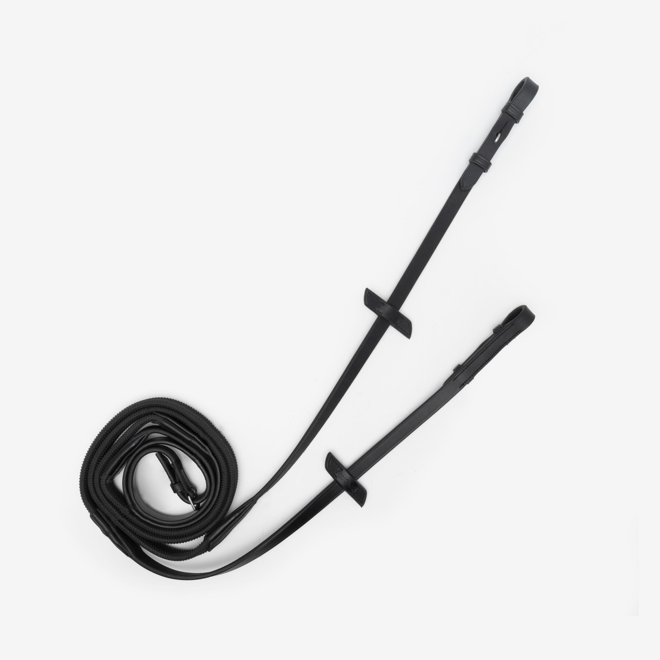 FOUGANZA Zügel Grip Leder Pony/Pferd schwarz | 03583787437537 FOUGANZA Zügel Grip Leder Pony/Pferd schwarz | 03583787437537