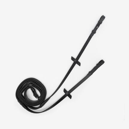 Rênes équitation cuir grip Cheval et Poney - 900 marron foncé