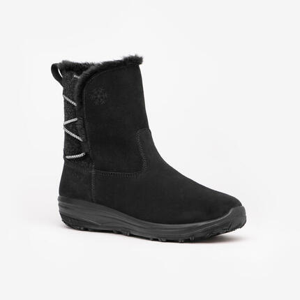 Botas de nieve y apreski impermeables de piel Mujer Quechua SH500