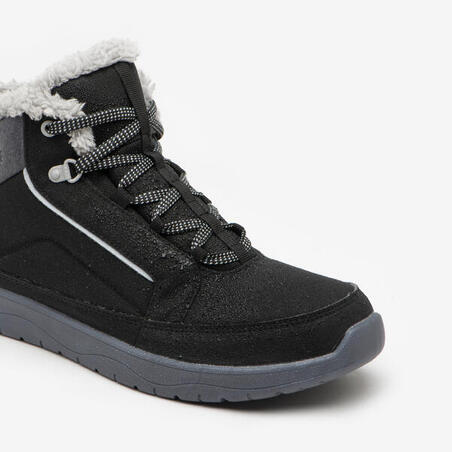 Черевики жіночі SH100 водонепроникні для зимового туризму чорні