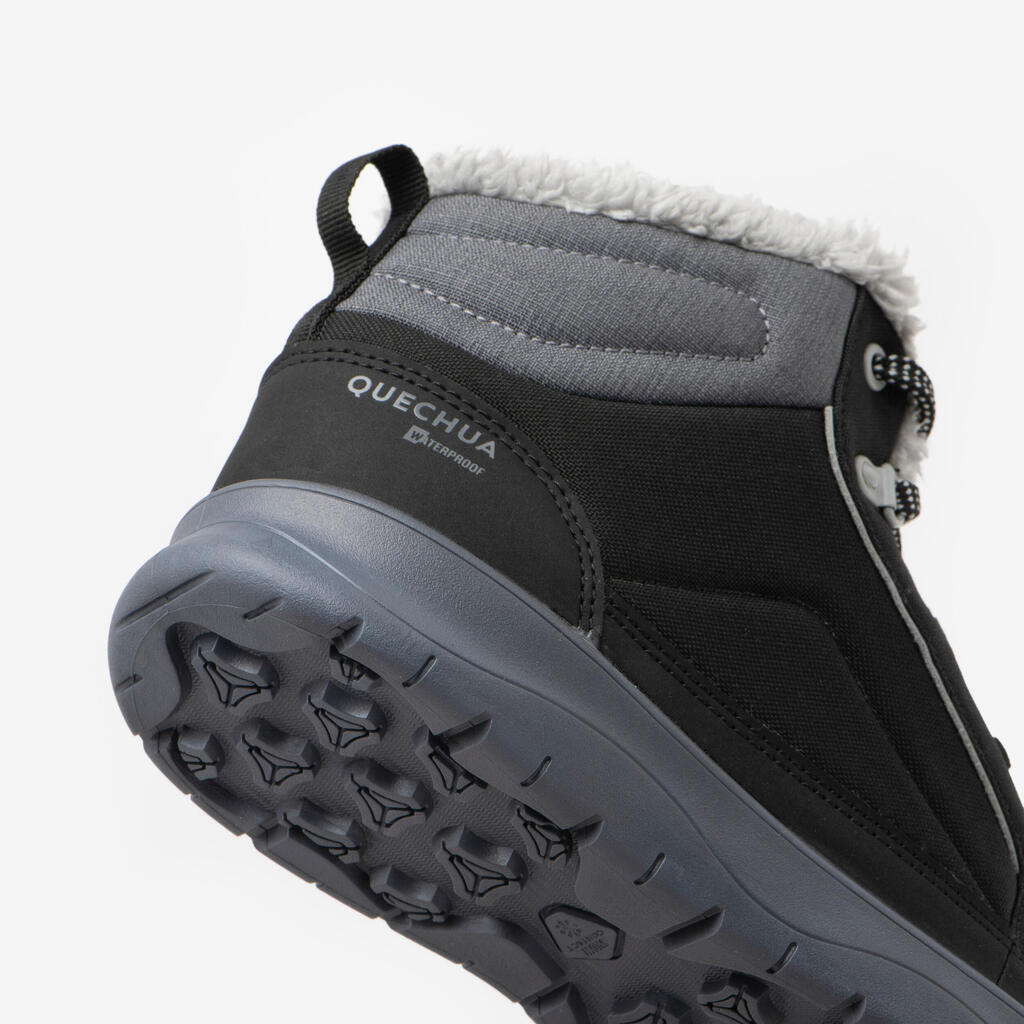 Women’s Warm and Waterproof Hiking Boots - SH100 MID