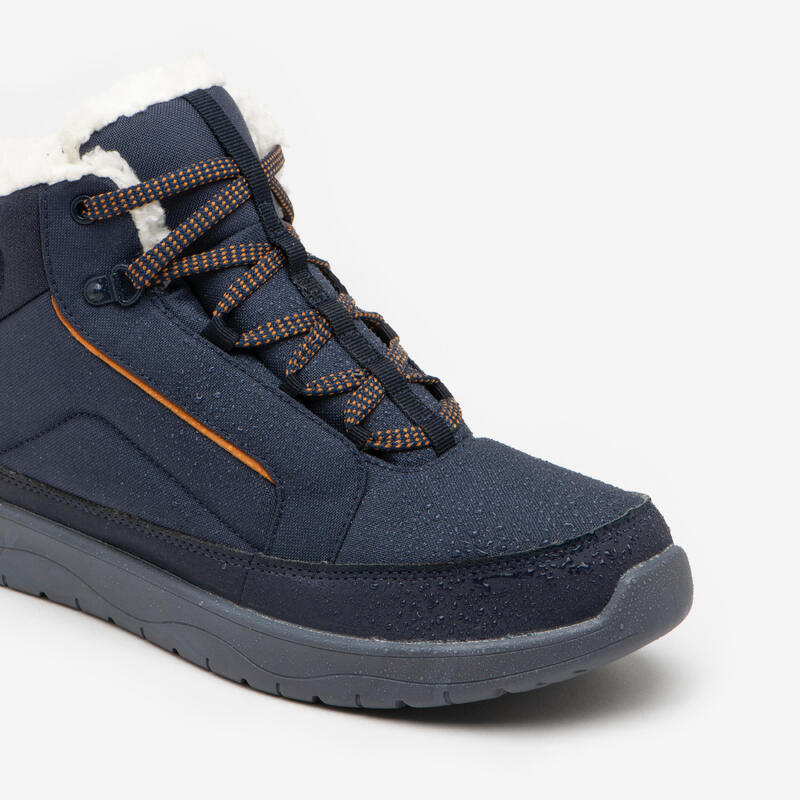 Botas de Caminhada quentes e impermeáveis Mulher SH100 Cano Médio