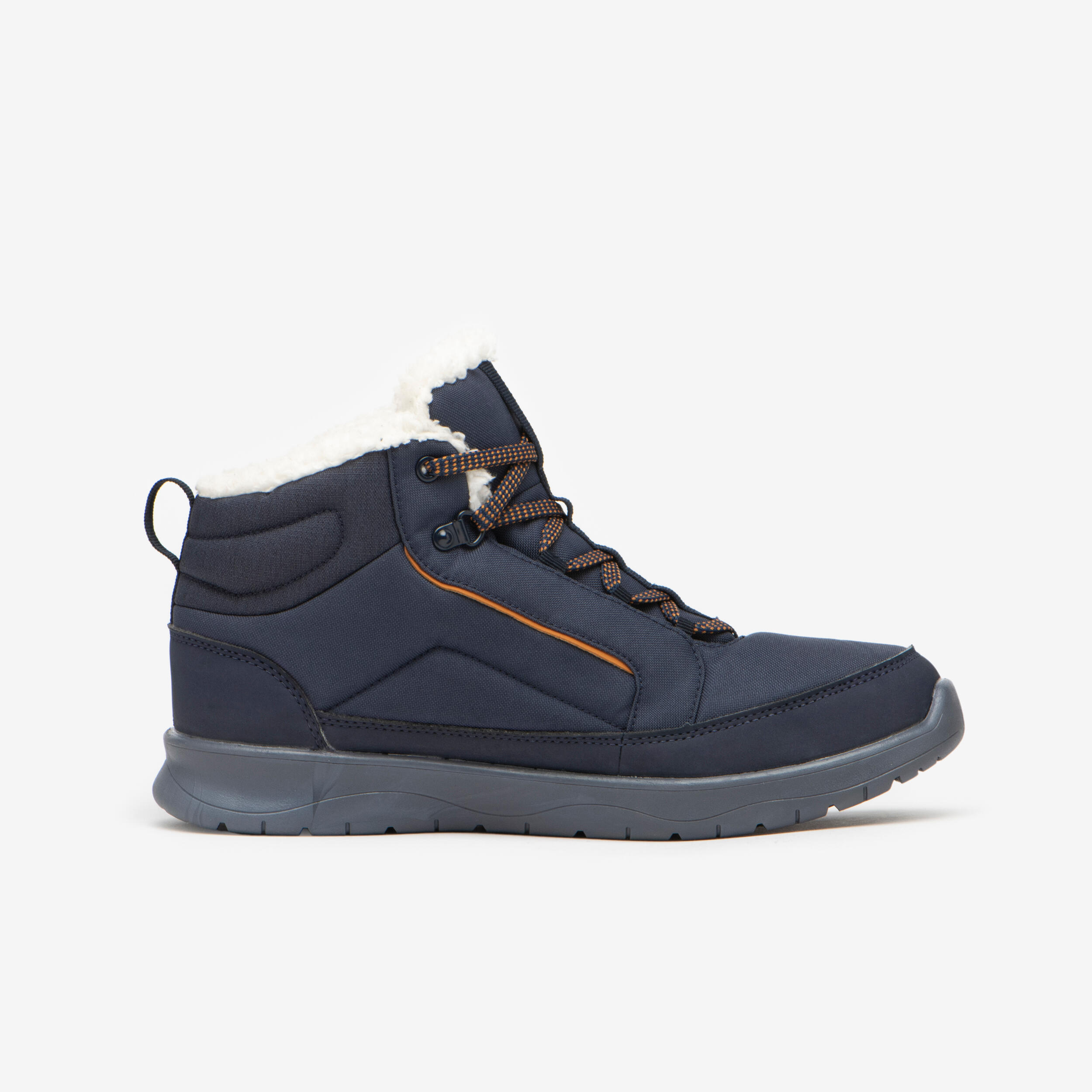 Chaussures de randonnée neige chaudes et imperméables femme, NH100 bleu 5/7