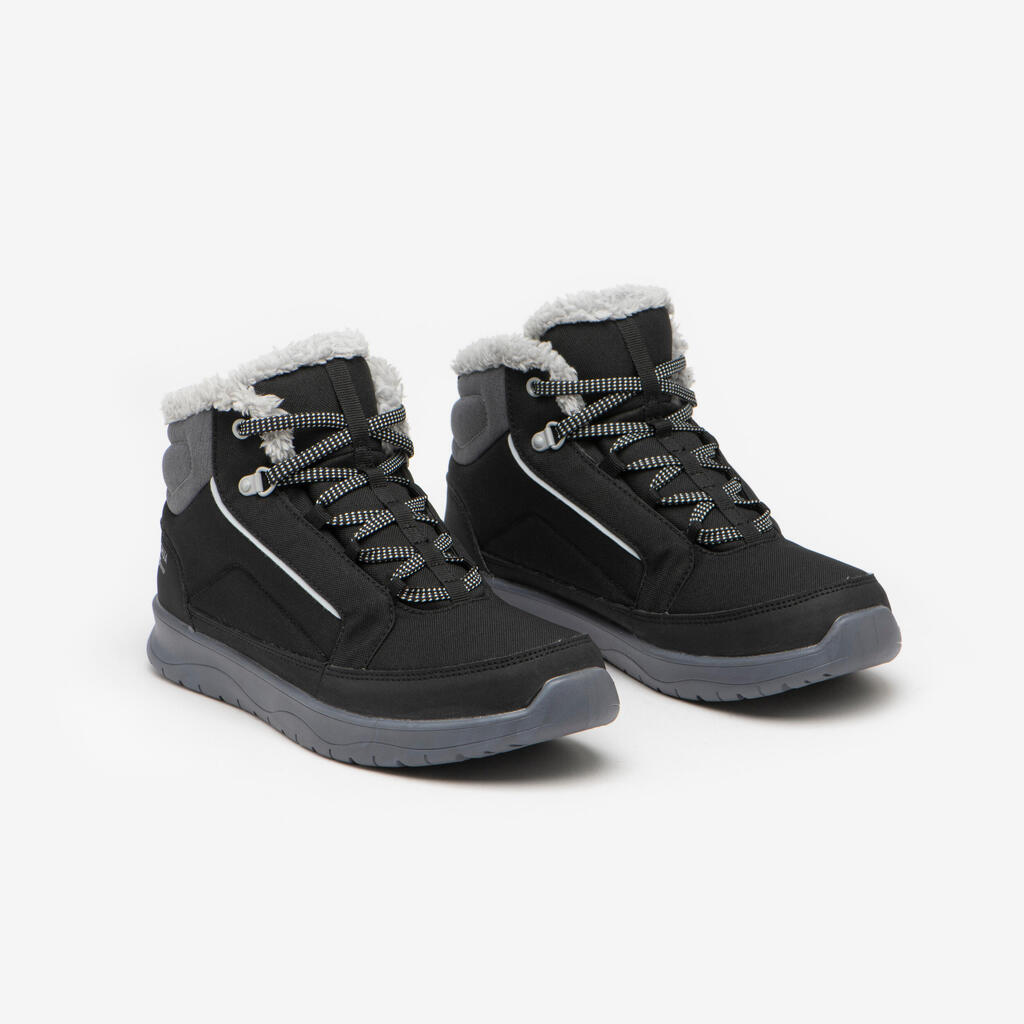 Women’s Warm and Waterproof Hiking Boots - SH100 MID