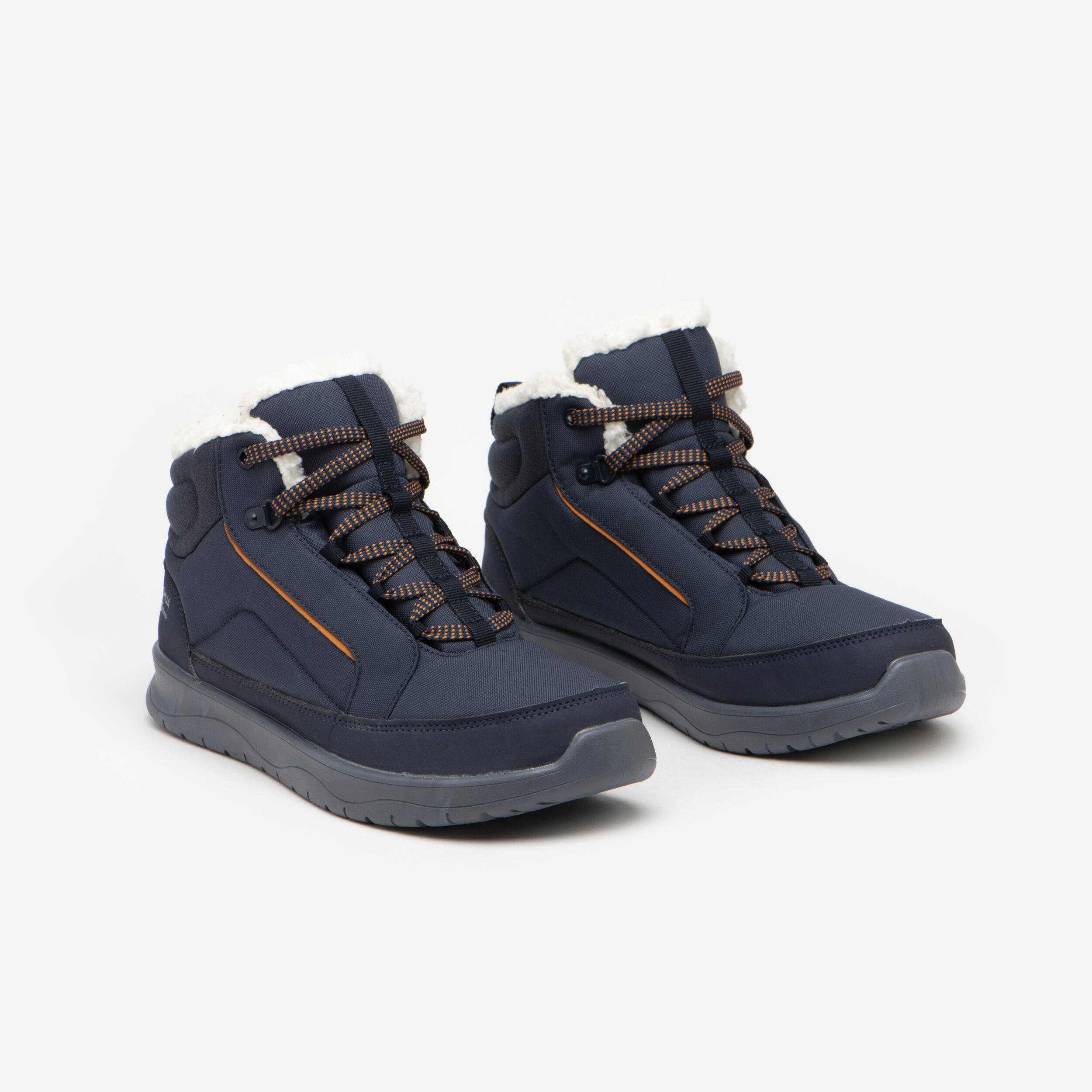 Chaussures de randonnée neige chaudes et imperméables femme, NH100 bleu 2/7