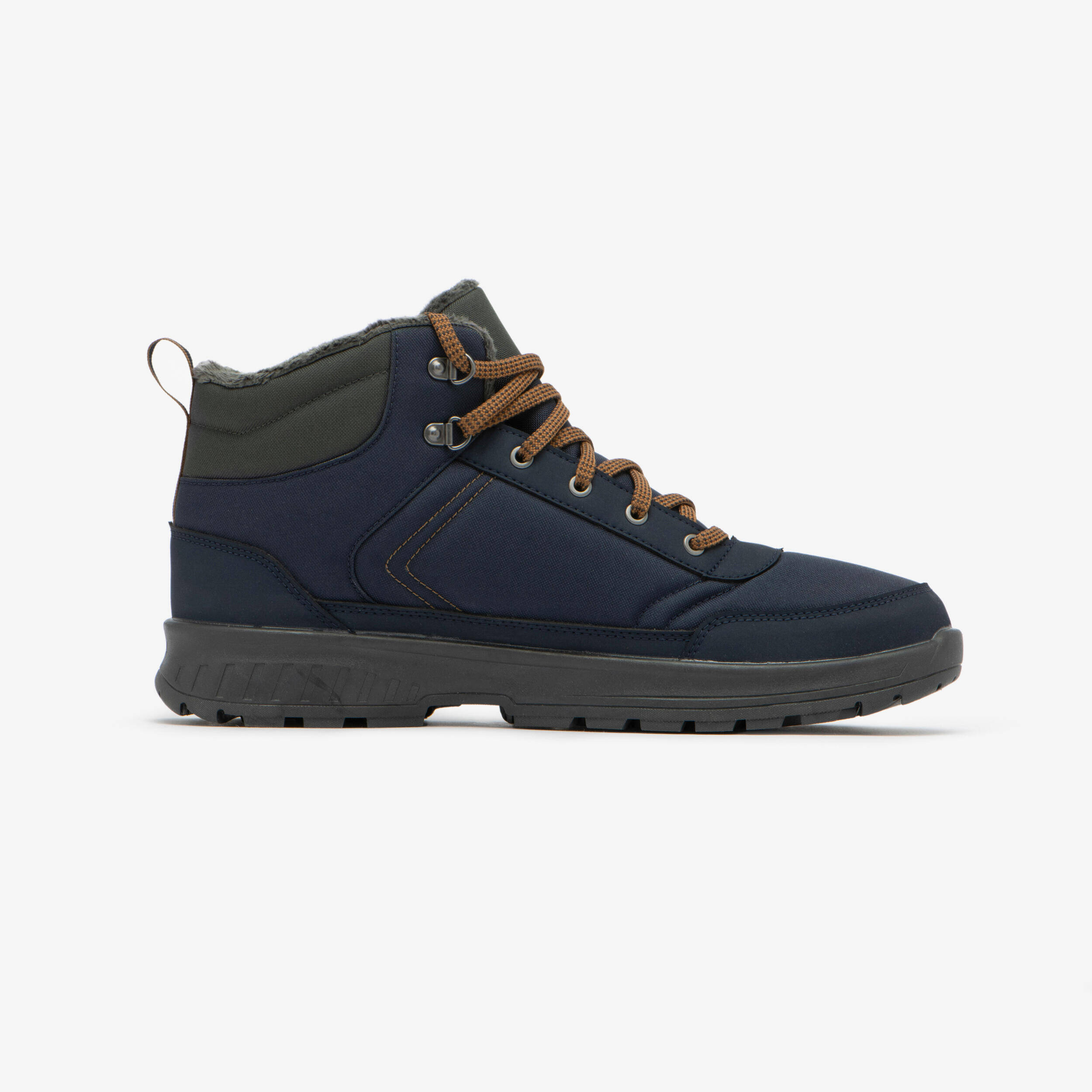 Men’s warm waterproof hiking boots, NH100 Mid - Blue -  5