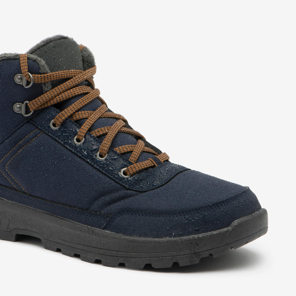 Men’s Warm and Waterproof Hiking Boots NH100 Mid - Blue