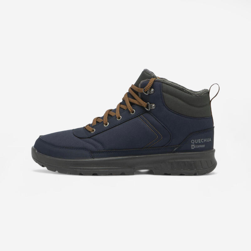 Chaussures de randonnée neige chaudes et imperméables homme, NH100 Mid bleu