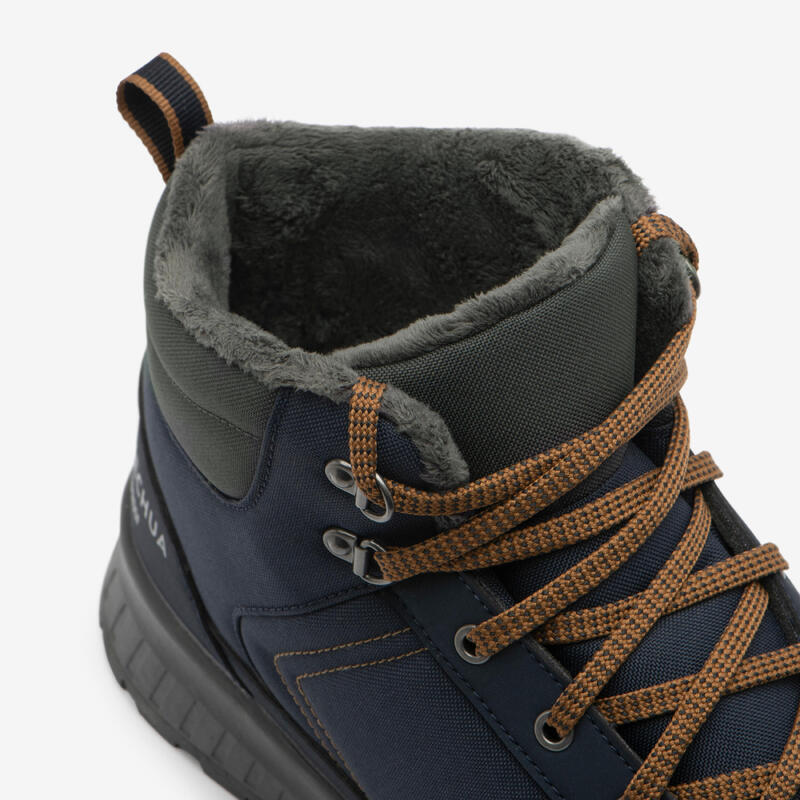 Chaussures de randonnée chaudes et imperméables homme, NH100 Mid bleu