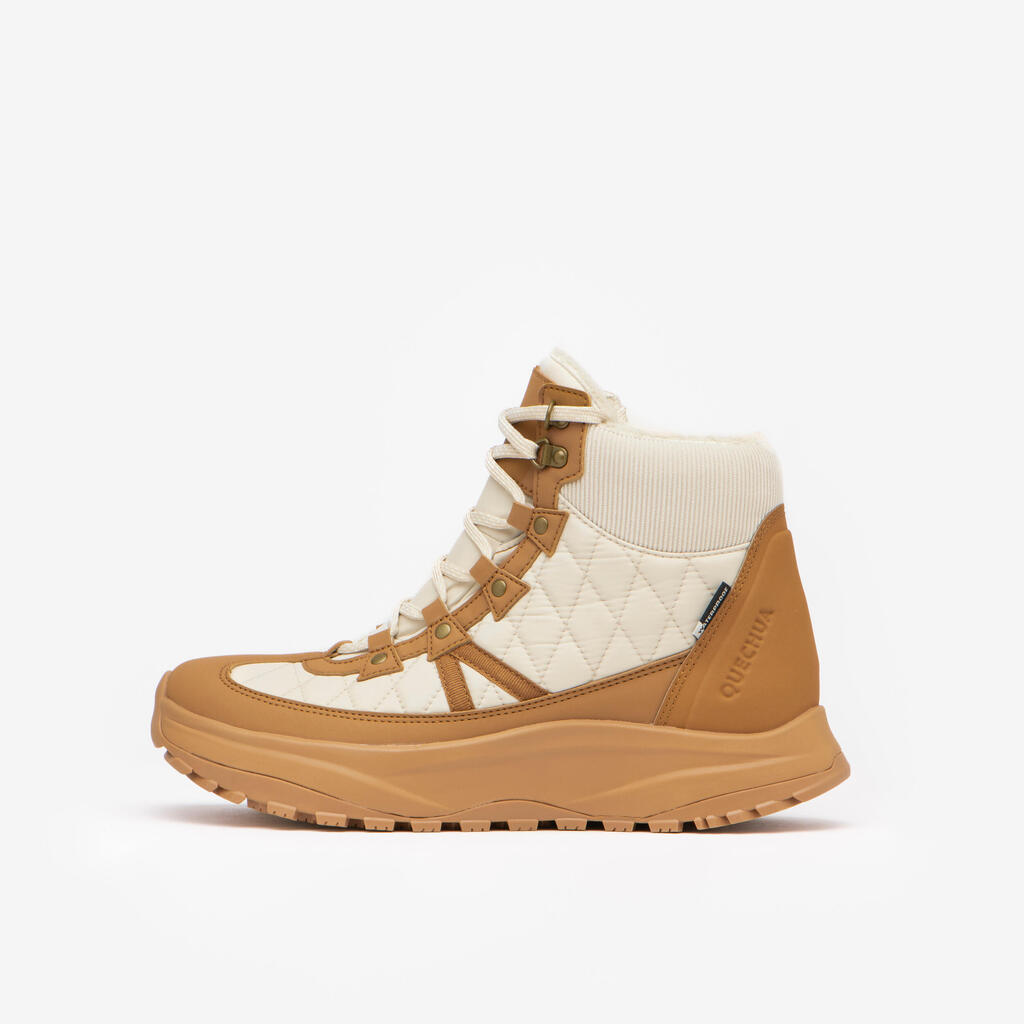 Chaussures chaudes imperméables de randonnée neige - SH500 Mid QLT - Femme