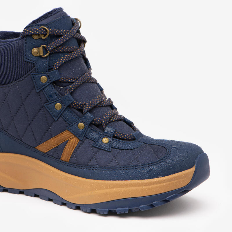 Botas cálidas impermeables de senderismo nieve - SH500 Mid QLT - Mujer 