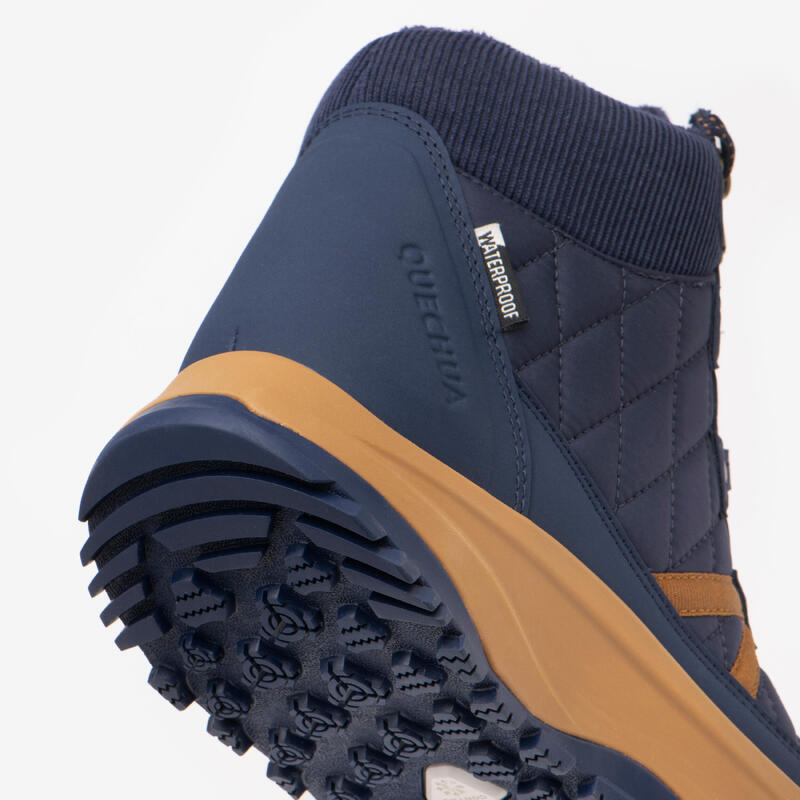 Chaussures de randonnée neige chaudes imperméables femme, NH500 Mid