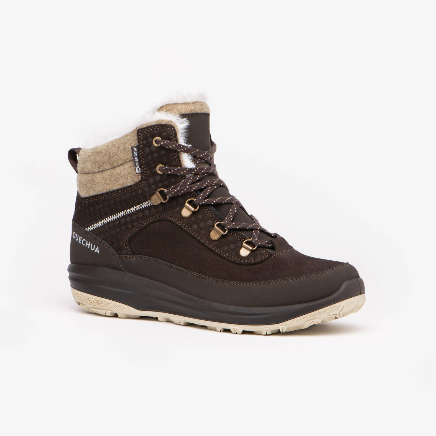 QUECHUA Winterschuhe Damen Mid SH900_ebenholzbraun